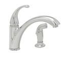 PROFLO&reg; Chrome Single Handle Kitchen Faucet with Side Spray 