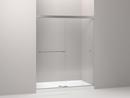 KOHLER Bright Polished Silver 59-5/8 in. Sliding Shower Door with Crystal Clear Glass 