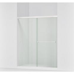 Clear Bypass Shower Door in Bright Polished Silver