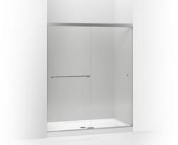 Clear Bypass Shower Door in Bright Polished Silver
