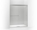 Shower Door in Bright Polished Silver