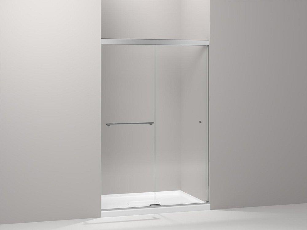 KOHLER Anodized Brushed Nickel 70 in. Slide Shower Door 
