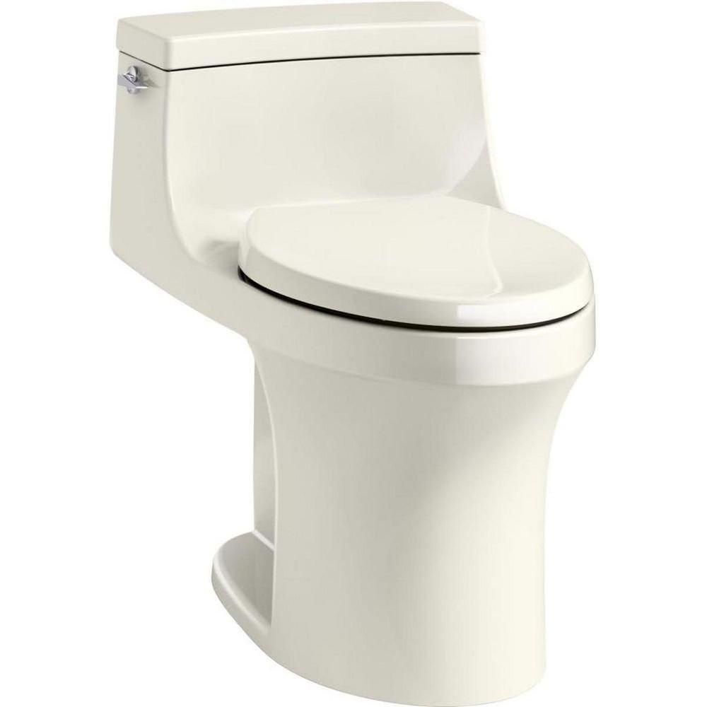 KOHLER Biscuit 1.28 gpf Elongated Floor Mount One Piece Toilet 