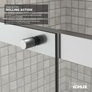 KOHLER Anodized Brushed Nickel 47-5/8 in. Sliding Shower Door with Crystal Clear Glass 