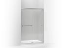 47-5/8 in. Sliding Shower Door with Crystal Clear Tempered Glass in Bright Polished Silver
