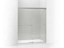 KOHLER Anodized Brushed Nickel 59-5/8 in. Sliding Shower Door with Crystal Clear Glass 