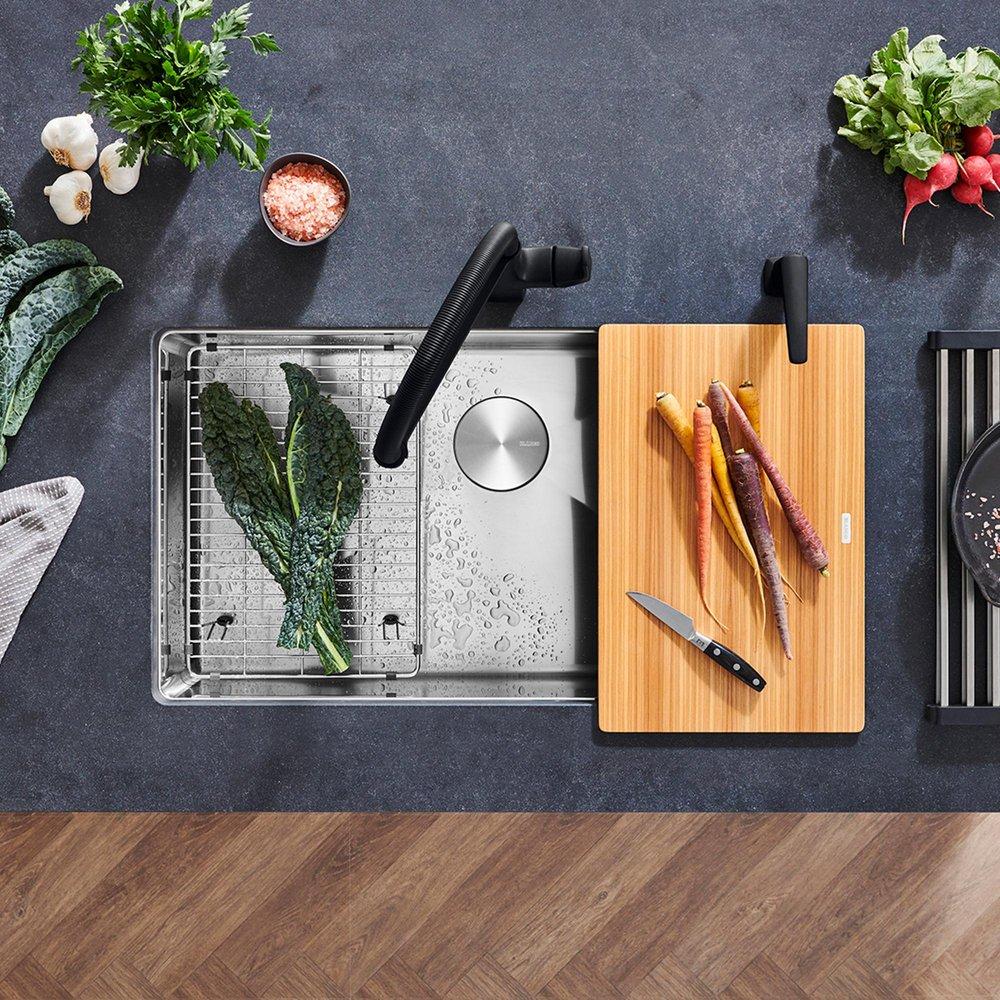 BLANCO Ash Wood 17-7/16 in. Wood Cutting Board 