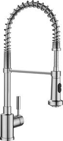 BLANCO Satin Nickel 1-Hole Semi-Professional Kitchen Faucet with Single Lever Handle 