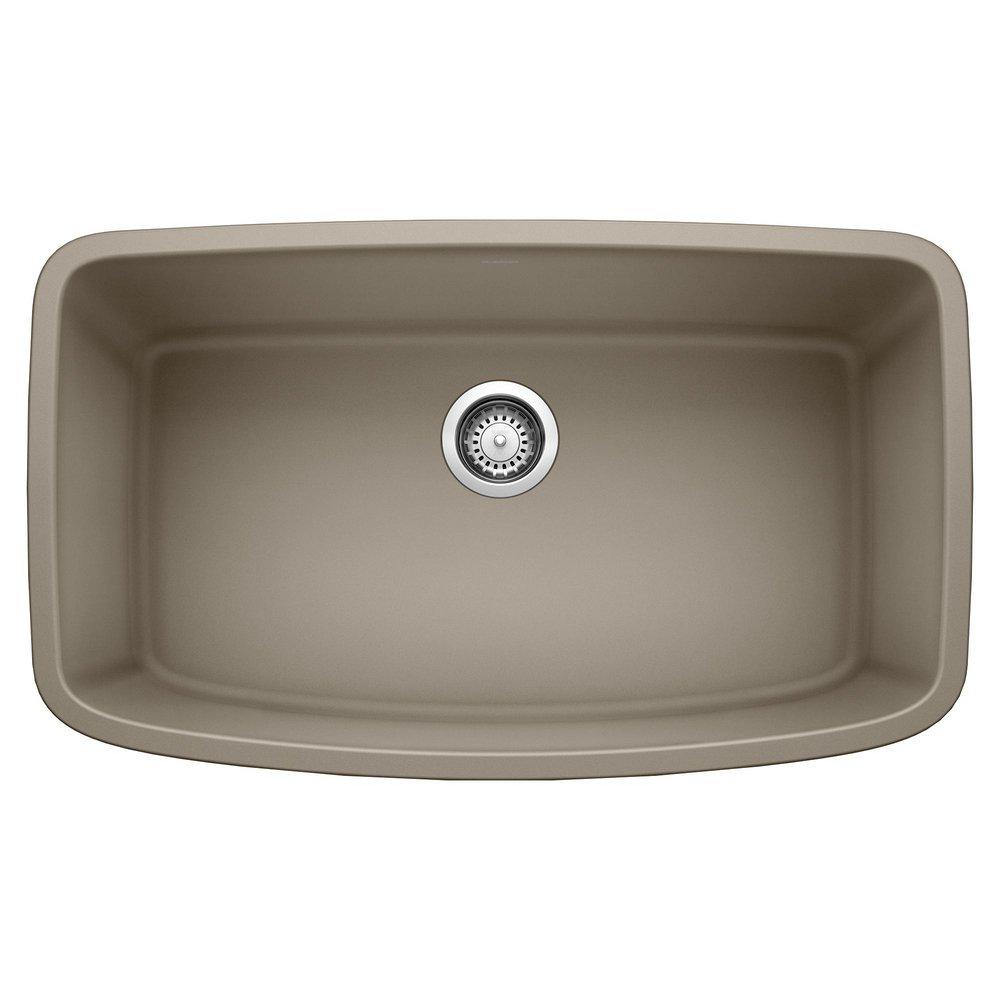BLANCO Truffle 32 x 19 in. No Hole Composite Single Bowl Undermount Kitchen Sink 