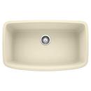BLANCO Biscuit 32 x 19 in. No Hole Composite Single Bowl Undermount Kitchen Sink 