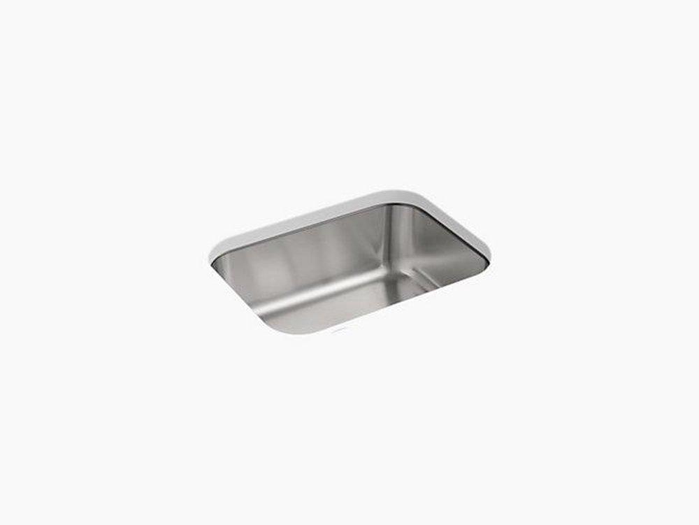 Sterling Luster Stainless Steel 23-3/8 x 17-11/16 in. No Hole Stainless Steel Single Bowl Undermount Kitchen Sink 