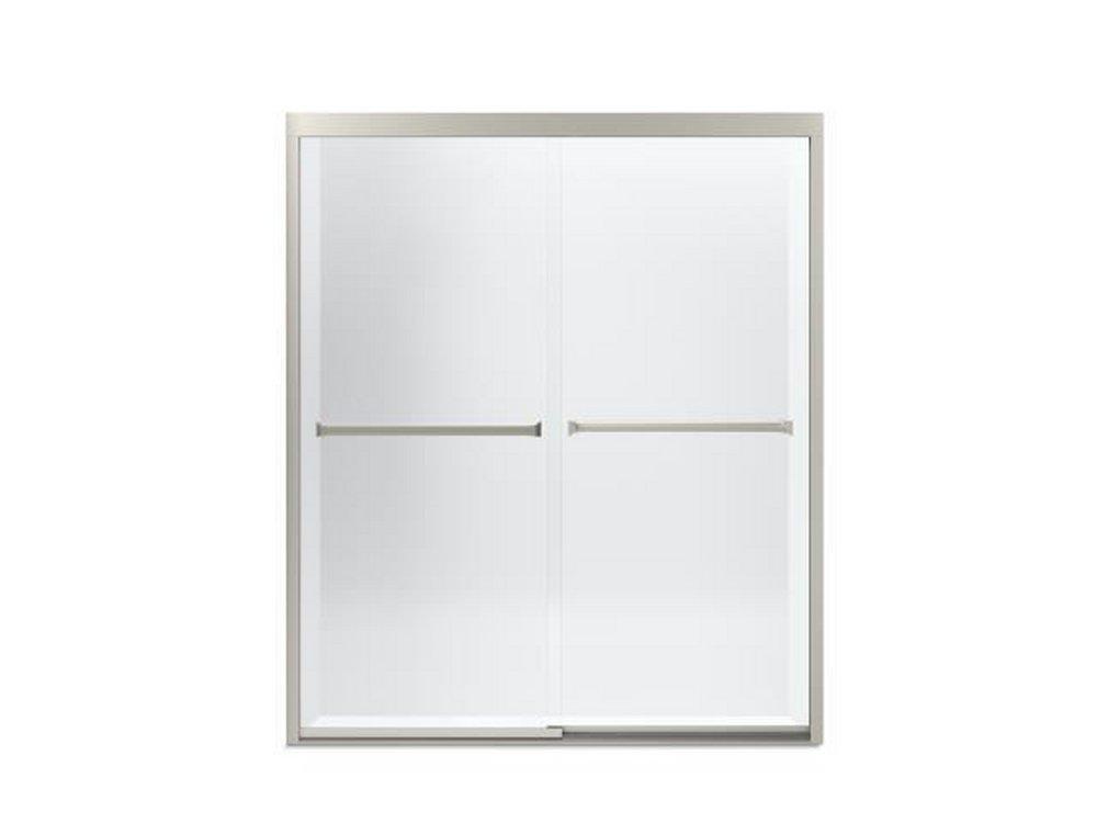 Sterling Silver 69-11/16 x 59-3/8 in. Frameless Bypass Shower Door 