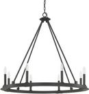 Capital Lighting Black Iron 60W 8-Light Candelabra E-12 Incandescent Chandelier 