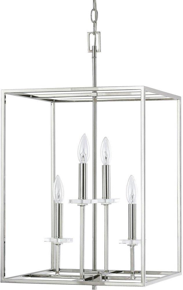 Capital Lighting Polished Nickel 26-3/4 in. 4-Light Foyer 
