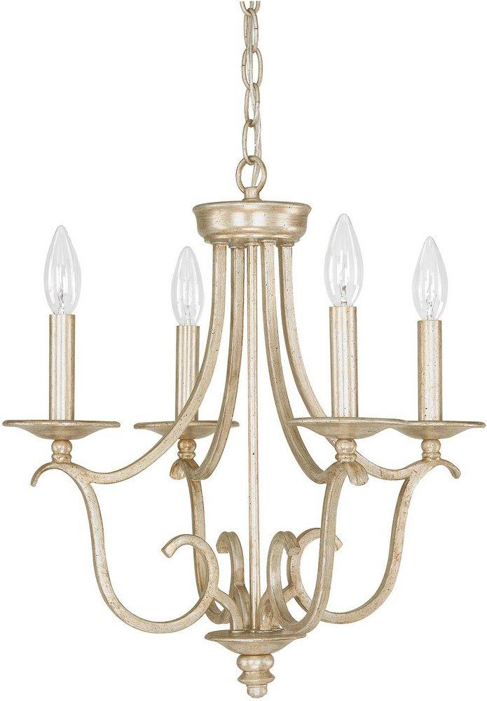 Capital Lighting Winter Gold 60W 4-Light Candelabra E-12 Incandescent Chandelier 