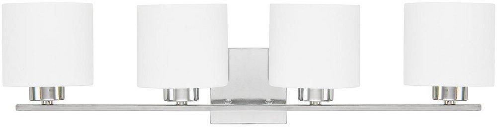 Capital Lighting Chrome 75W 4-Light Medium E-26 Base Incandescent Vanity 