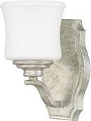 9-1/2 in. 1-Light Sconce in Antique Silver