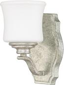 Capital Lighting Antique Silver 9-1/2 in. 1-Light Sconce 