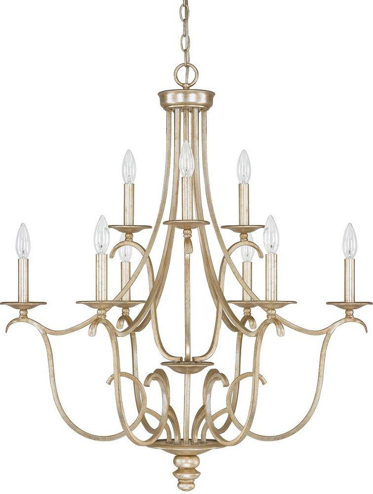 Capital Lighting Winter Gold 60W 9-Light Chandelier 
