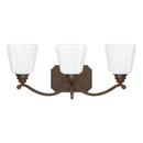Capital Lighting Burnished Bronze 100W 3-Light Medium E-26 Base Incandescent Vanity 