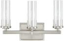 Capital Lighting Brushed Nickel 60W 3-Light Candelabra E-12 Base Incandescent Vanity 