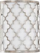 12 in. 2-Light Sconce in Antique Silver