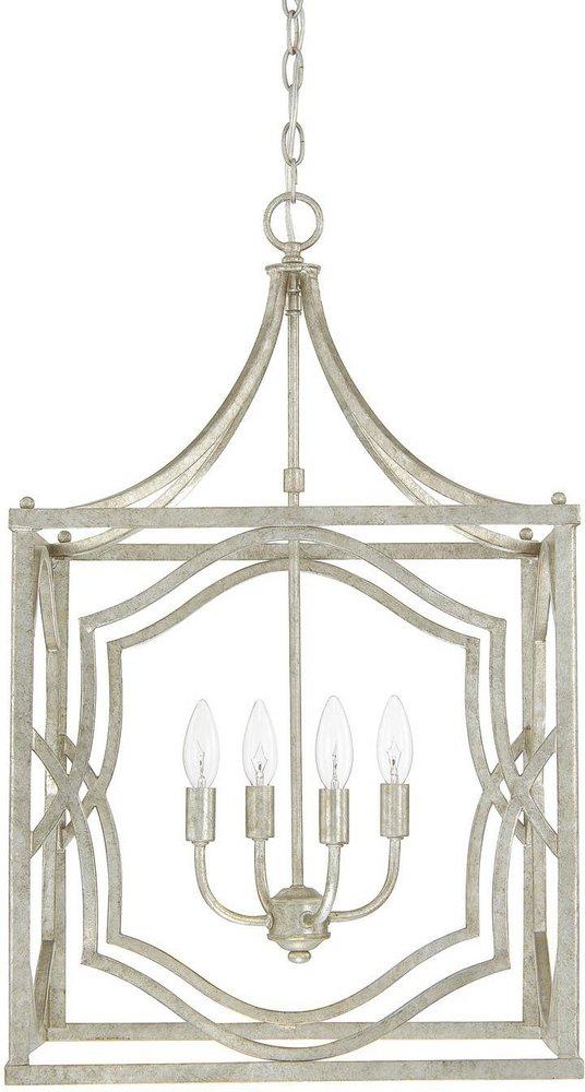 Capital Lighting Antique Silver 4-Light Foyer 