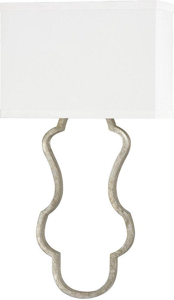 Capital Lighting Antique Silver 18-3/4 in. 1-Light Sconce 