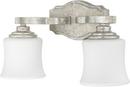 Capital Lighting Antique Silver 100W 2-Light Medium E-26 Base Incandescent Vanity 