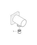 GROHE StarLight&reg; Chrome Hand Shower Wall Union 