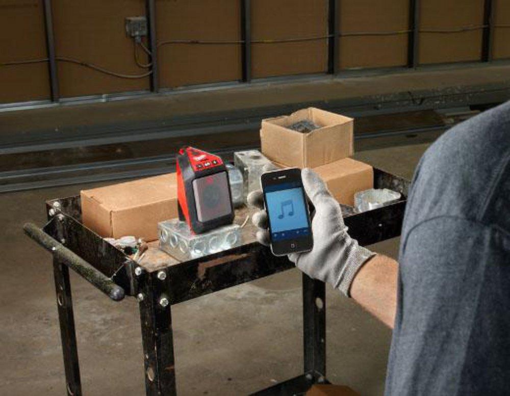 Milwaukee&reg; Black Cordless Bluetooth Speaker 