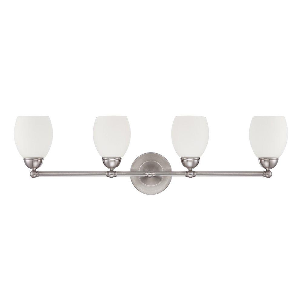 Luminance Bright Satin Nickel 4-Light Vanity Light 