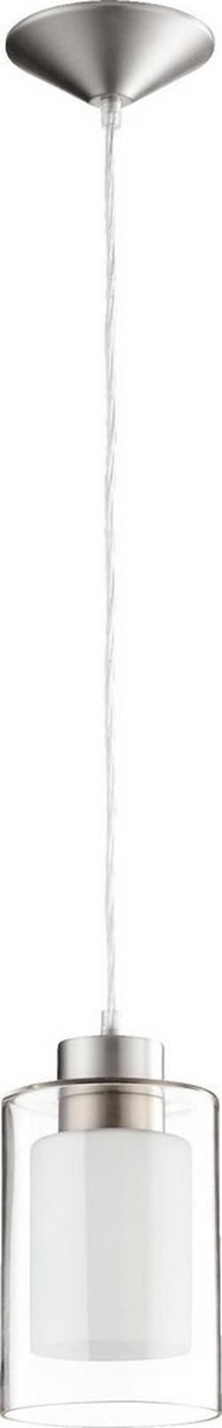 9-1/4 in. 1-Light Mini Pendant in Satin Nickel
