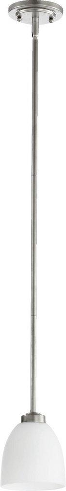 Quorum International Classic Nickel 100W 1-Light Pendant 