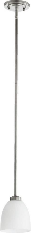 Quorum International Classic Nickel 100W 1-Light Pendant 