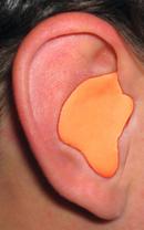Plastic Reusable Ear Plugs in Hi-Viz Green