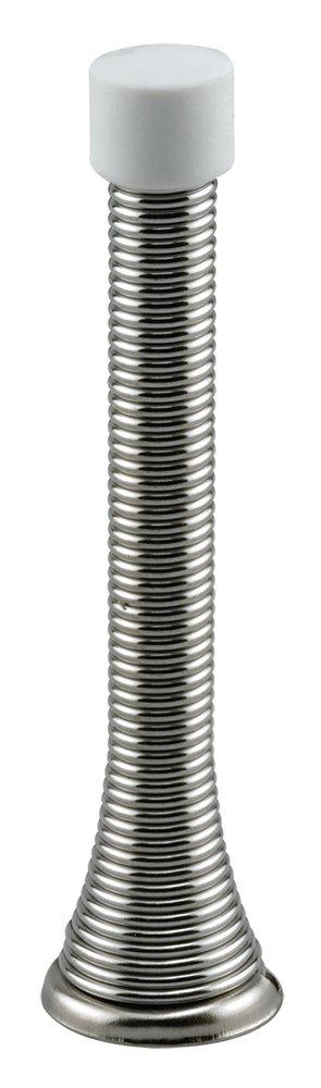 Polished Chrome 4 in. Steel Rubber Spring Door Stop (Pack of 5) 