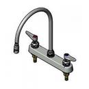 8" Workboard Faucet, Deck Mount, Swivel Gooseneck, Lever Handles, QT Cartridges, 2.2 GPM