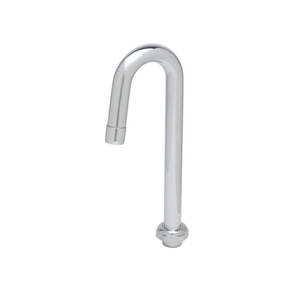T&S Brass Swivel Gooseneck Spout with Aerator 