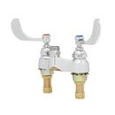 T&S Brass Polished Chrome Two Handle Lever Deck Mount Healthcare Faucet 