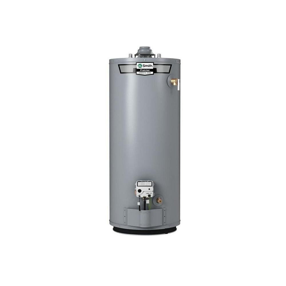 A.O. Smith Tall 40 MBH Commercial and Residential Natural Gas Water Heater 