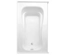 60 x 43-1/4 in. Cast Acrylic Rectangle Whirlpool Bathtub with Right Drain with Air Bath in White