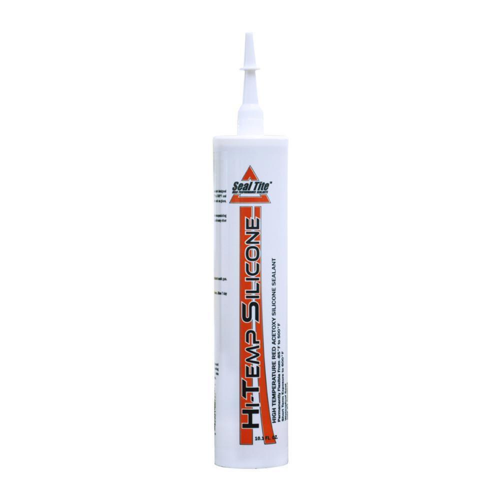 Everkem Diversified Products 10.1 oz. High Temperature Silicone Acetoxy  Sealant in Red