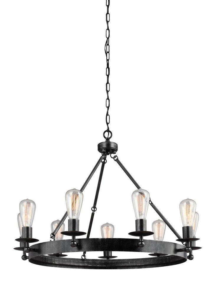 Visual Comfort & Co. Generation Lighting Stardust 145-1/4 in. 9-Light Medium E-26 Base Chandelier 