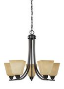 Seagull Lighting Flemish Bronze 59 in. 5-Light Medium E-26 Base Chandelier 