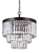Seagull Lighting Burnt Sienna 4-Light Chandelier 