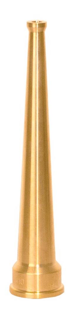1 x 8 in. NST Brass Plain Hose Nozzle