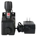 Rechargeable Flashlight with Charger Helmet Clip and AC Power Supply in Black