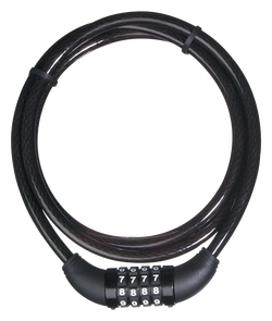 15 ft. x 3/8 in. Steel Cable with Loop in Black and Yellow