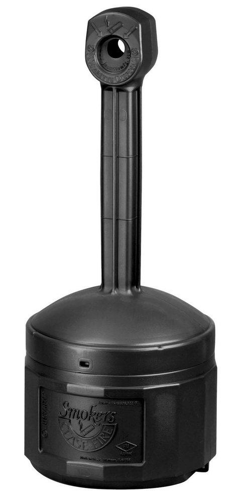 Justrite Black Cigarette Butt Receptacle 